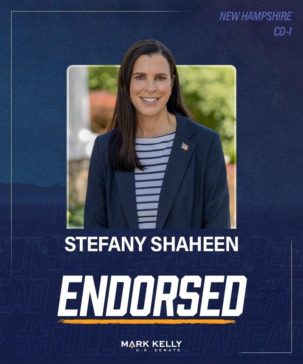 Mark Kelly endorses Stefany Shaheen