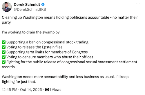 Screenshot of Schmidt's tweet